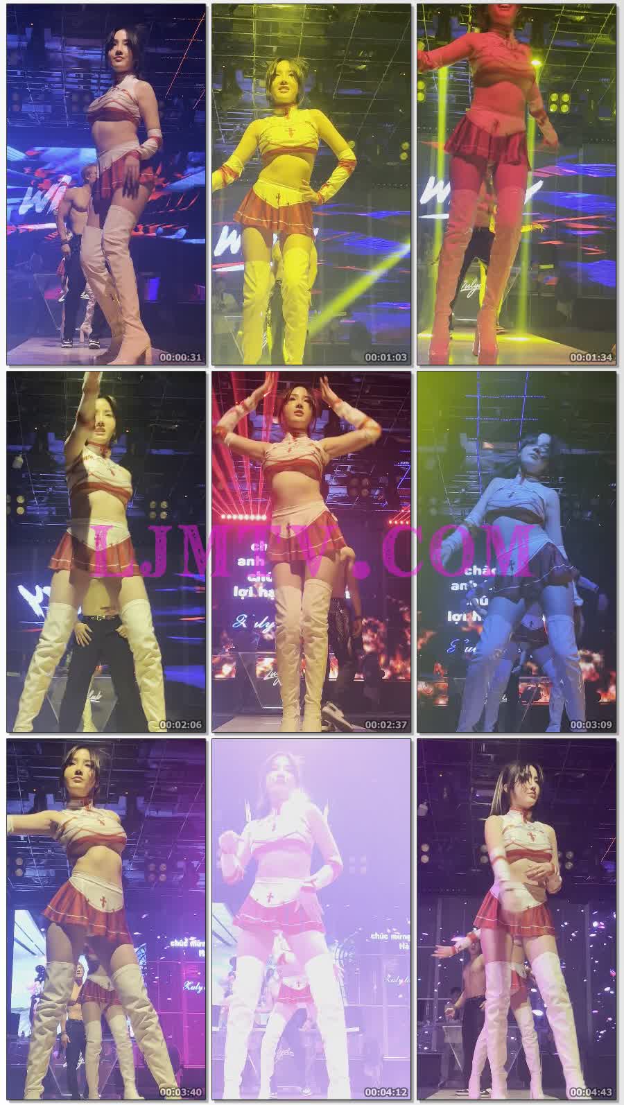 刘海儿甜美妹子游戏cosplay超短裙露出白内裤乳白过膝皮靴扭动身躯-4K视频