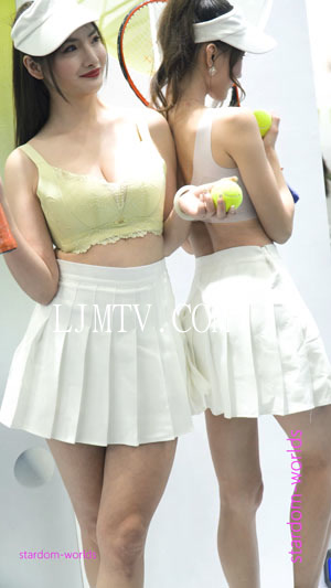 2023深圳内衣展歌彩妮3网球装美女模特内衣秀Show下着モデル