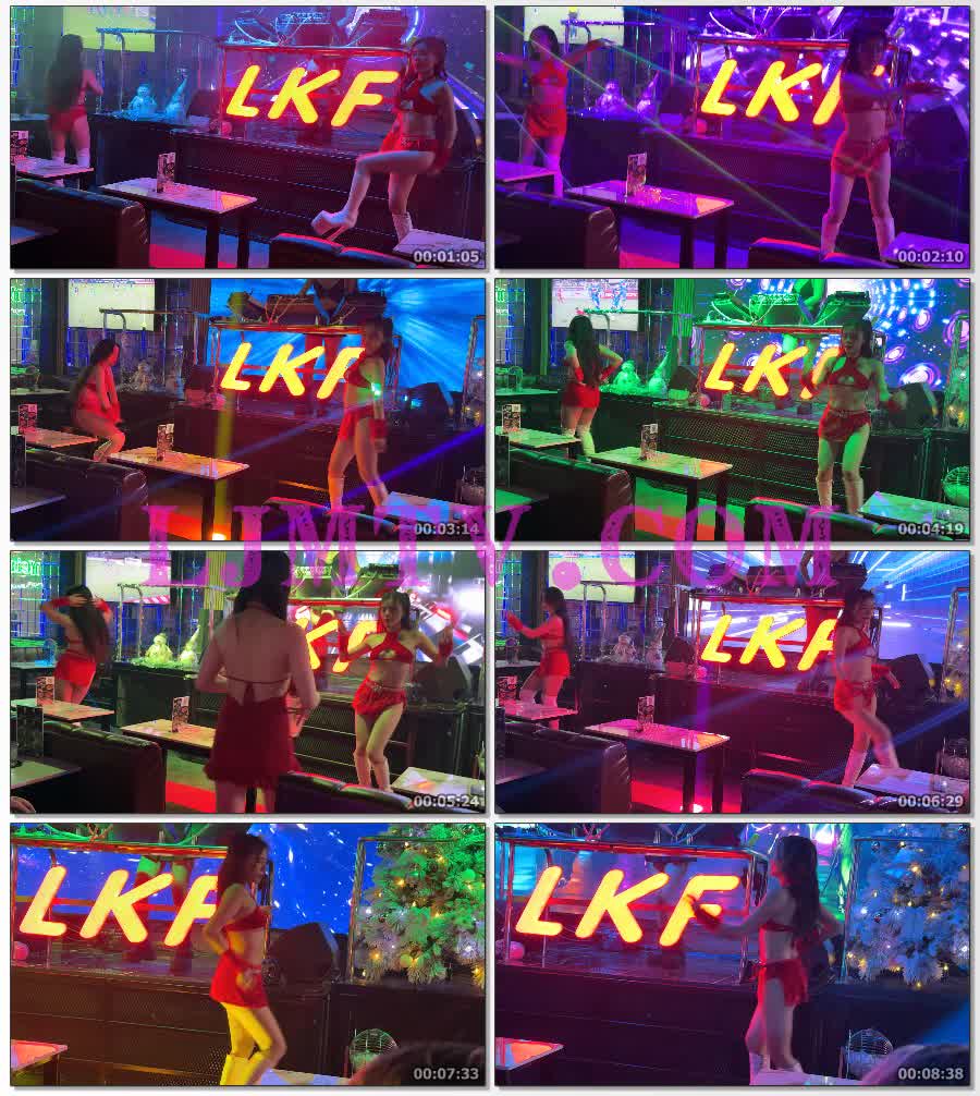 红色露沟装的白靴双马尾超短裙舞女-4K视频