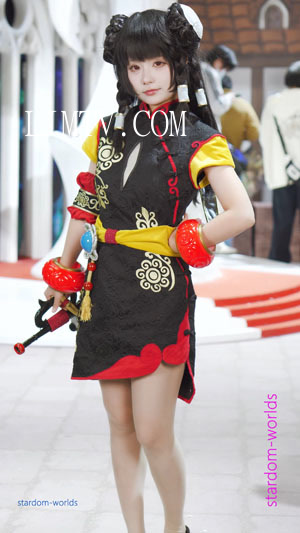 龙之谷艾琳旗袍可爱萌妹Cosplay2026萤火虫漫展