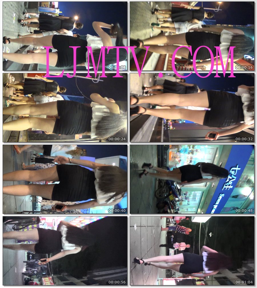 麋小鹿大师2013-2014街拍视频合集3-性感LO黑色高腰热裤-02