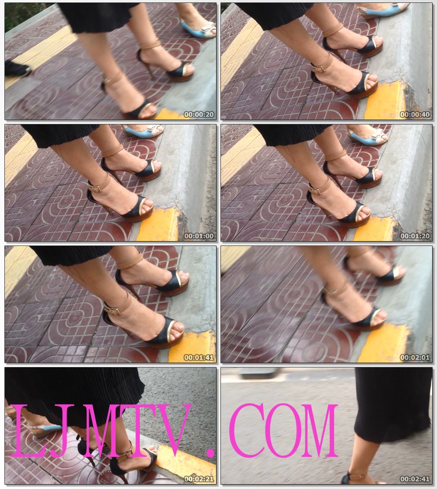 街拍大师超级白嫩玉足高清拍摄高跟丝袜-021(1)