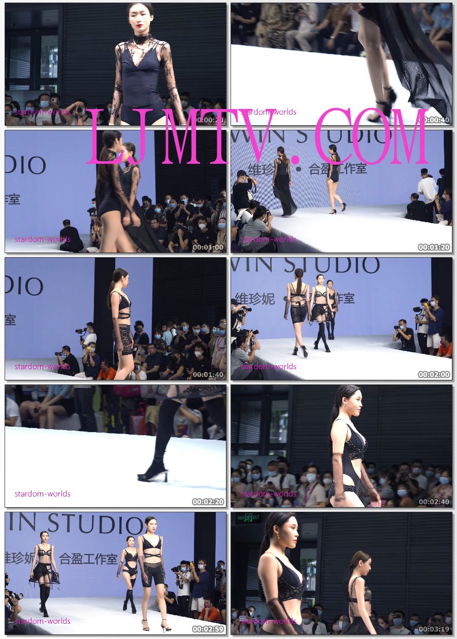4K2022深圳内衣展维珍妮合盈工作室性感美女模特内衣秀3ModelShow下着モデル