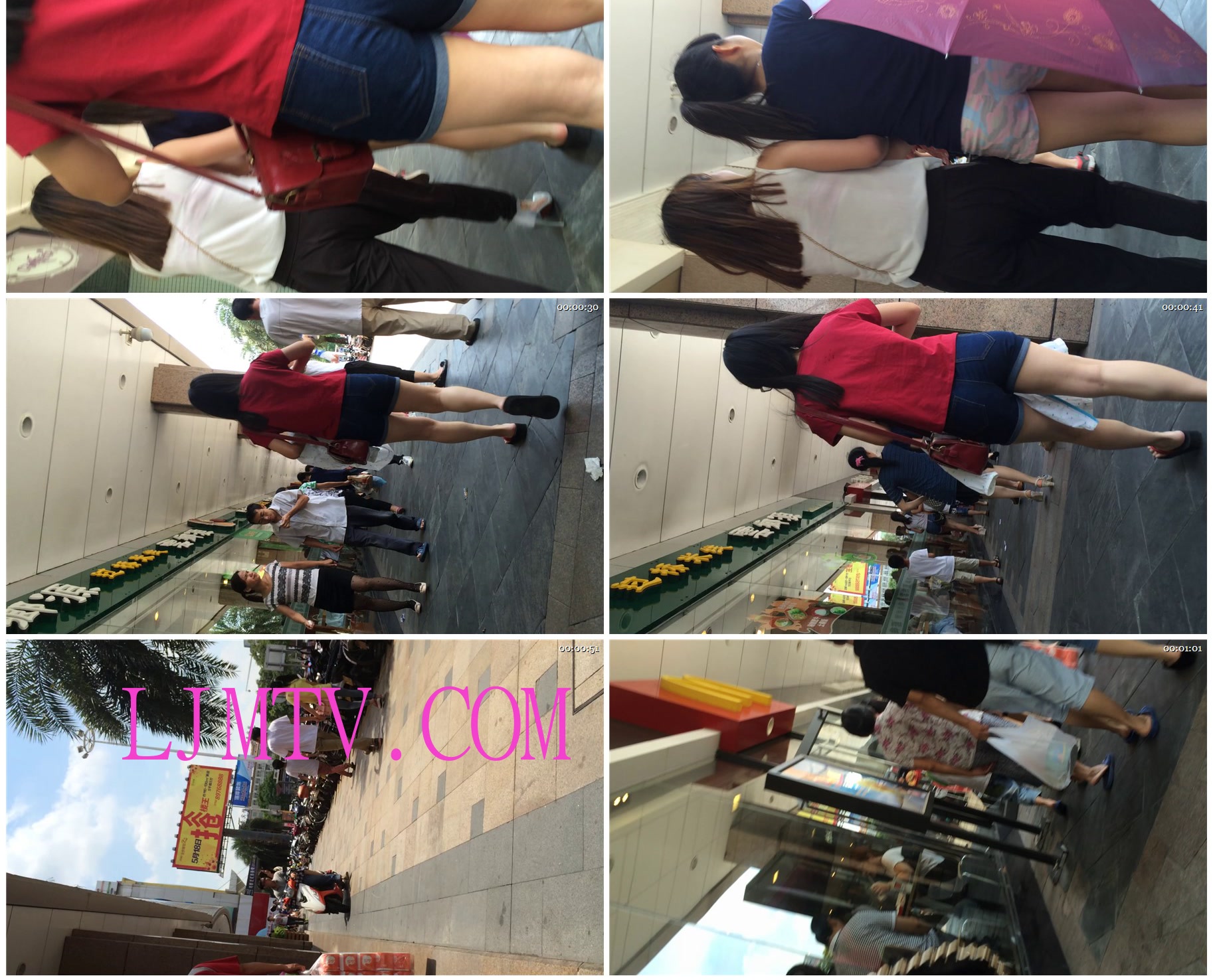 小龙大师精品街拍系列合集-长腿牛仔热裤