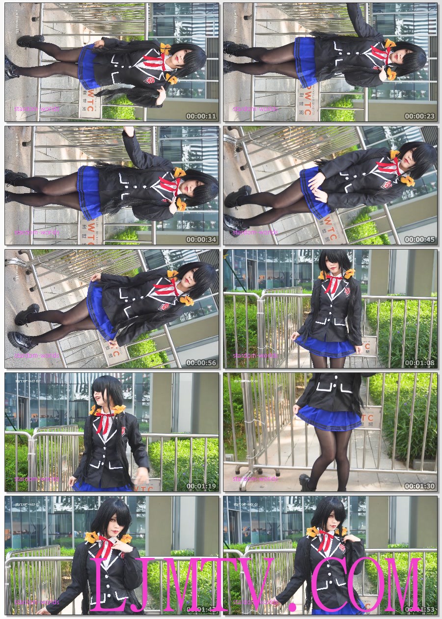 デートアライブ时崎狂三制服コスプレ约会大作战Cosplay2023广州漫展CICF