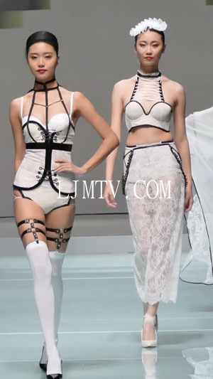 4K内衣秀HD典雅复古2016年魅力线条设计大赛内衣秀Party3中国内衣巅峰时期珍贵影像白色丝袜主题下着