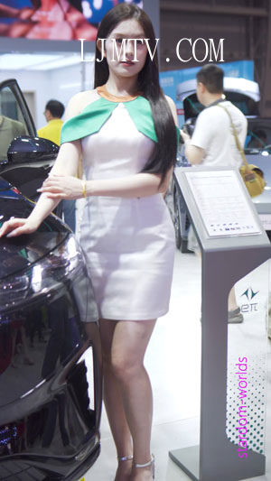 2025东莞春季车展清纯车模BeautylegRacingModel77