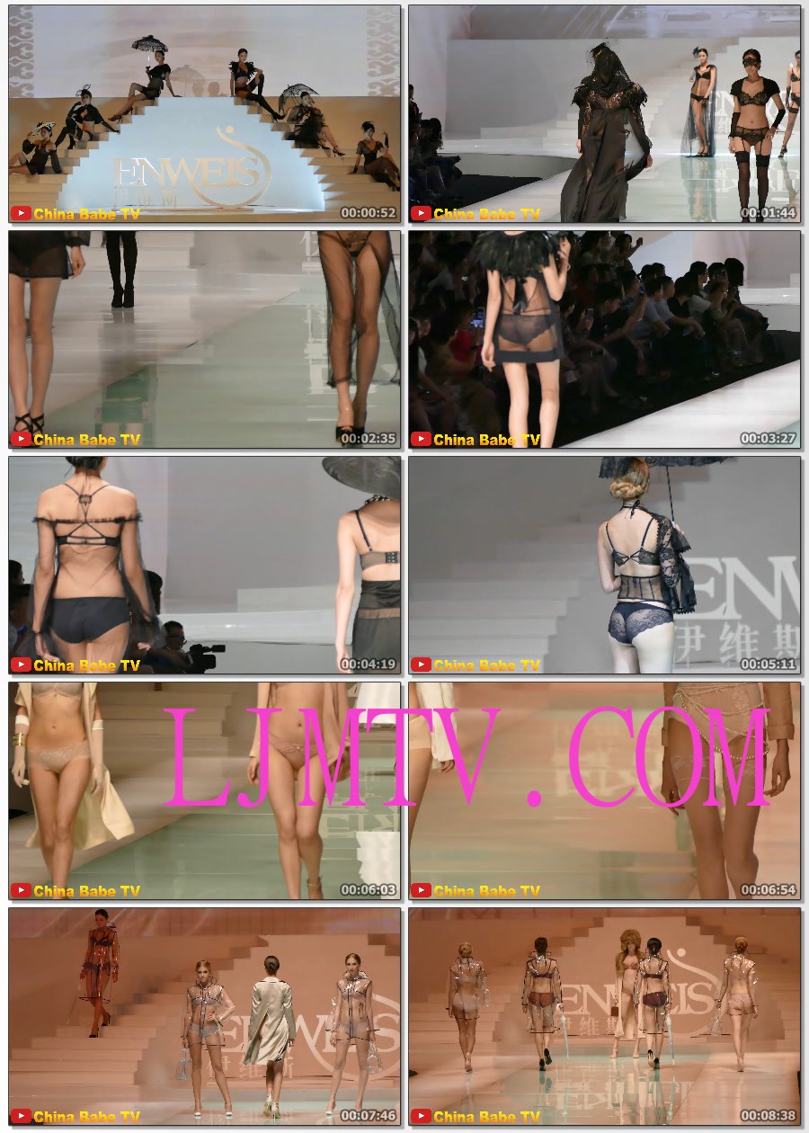 4K内衣秀回味经典中国内衣展会巅峰时期2016深圳展会设计大赛黑丝丁字裤内衣秀Party1（老一代的相机）黑丝吊带袜字