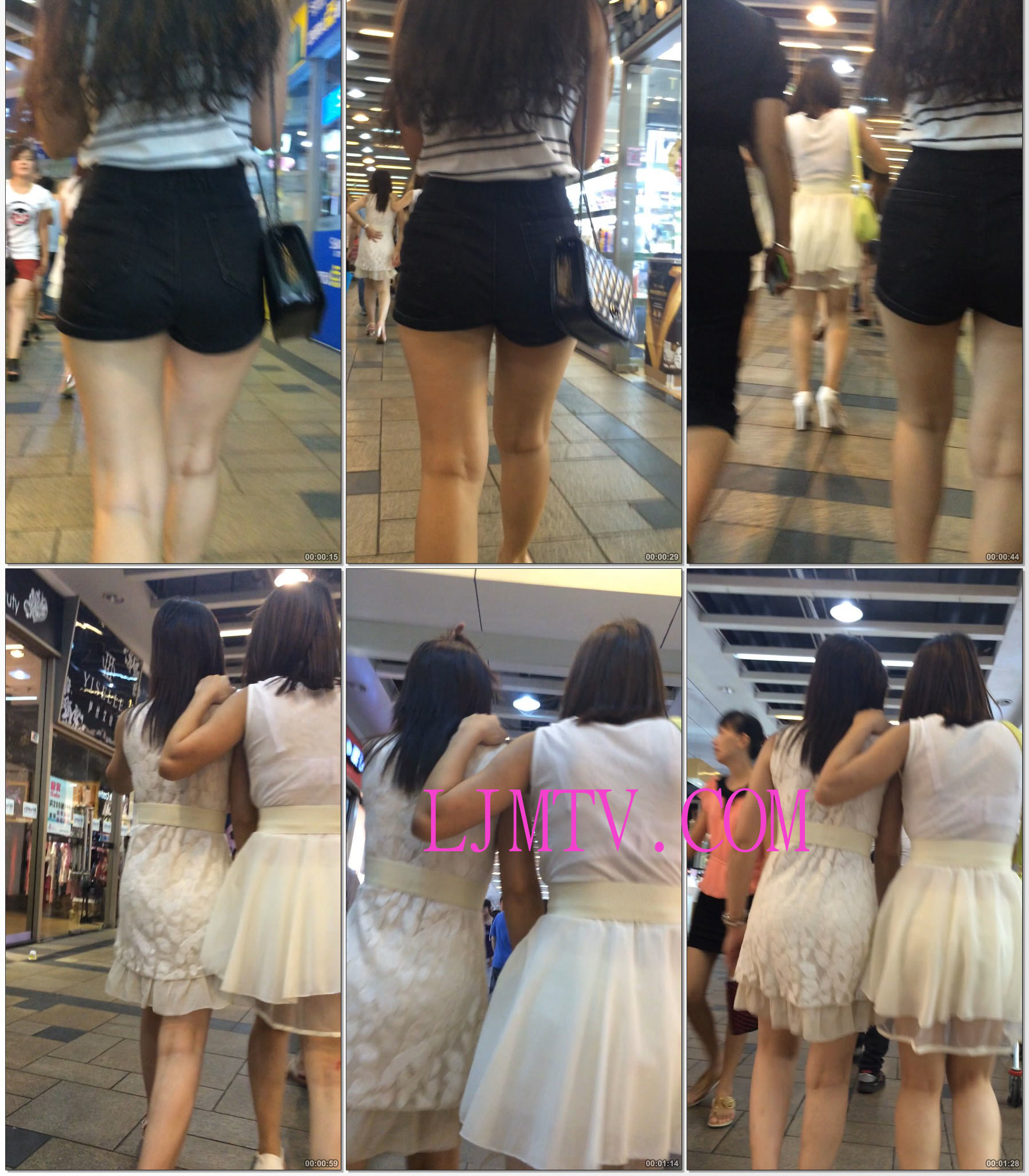 小龙大师精品街拍系列合集-包臀黑色热裤少妇
