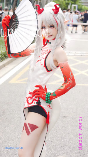 明日方舟年旗袍cosplayアークナイツ2024广州萤火虫漫展
