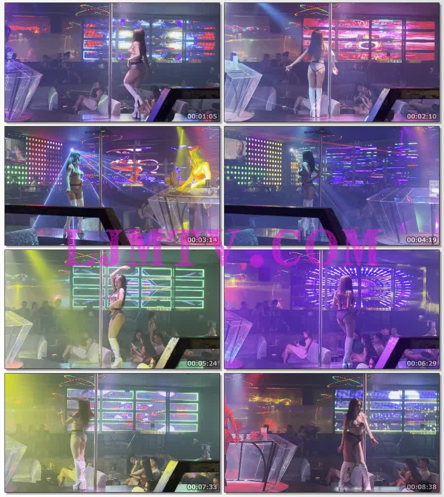 风韵熟女灰色吊带文胸灰色三角裤白皮靴钢管舞-4K视频