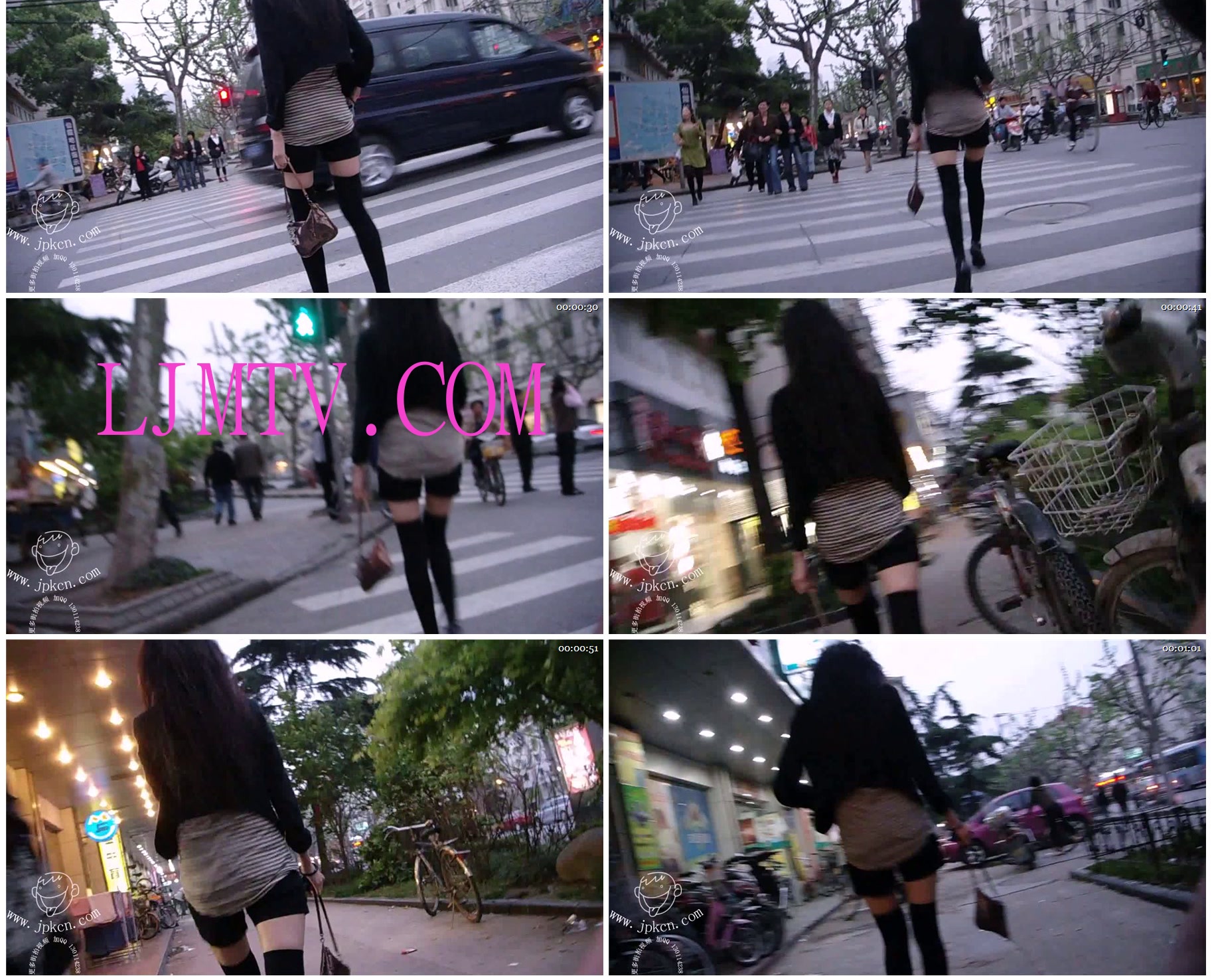 街拍客视频珍藏版丝袜美女专辑-丝袜上露出的一小截白嫩腿