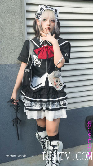 CICF2023广州漫展哥德朋克风二次元美少女cosplayコスプレ
