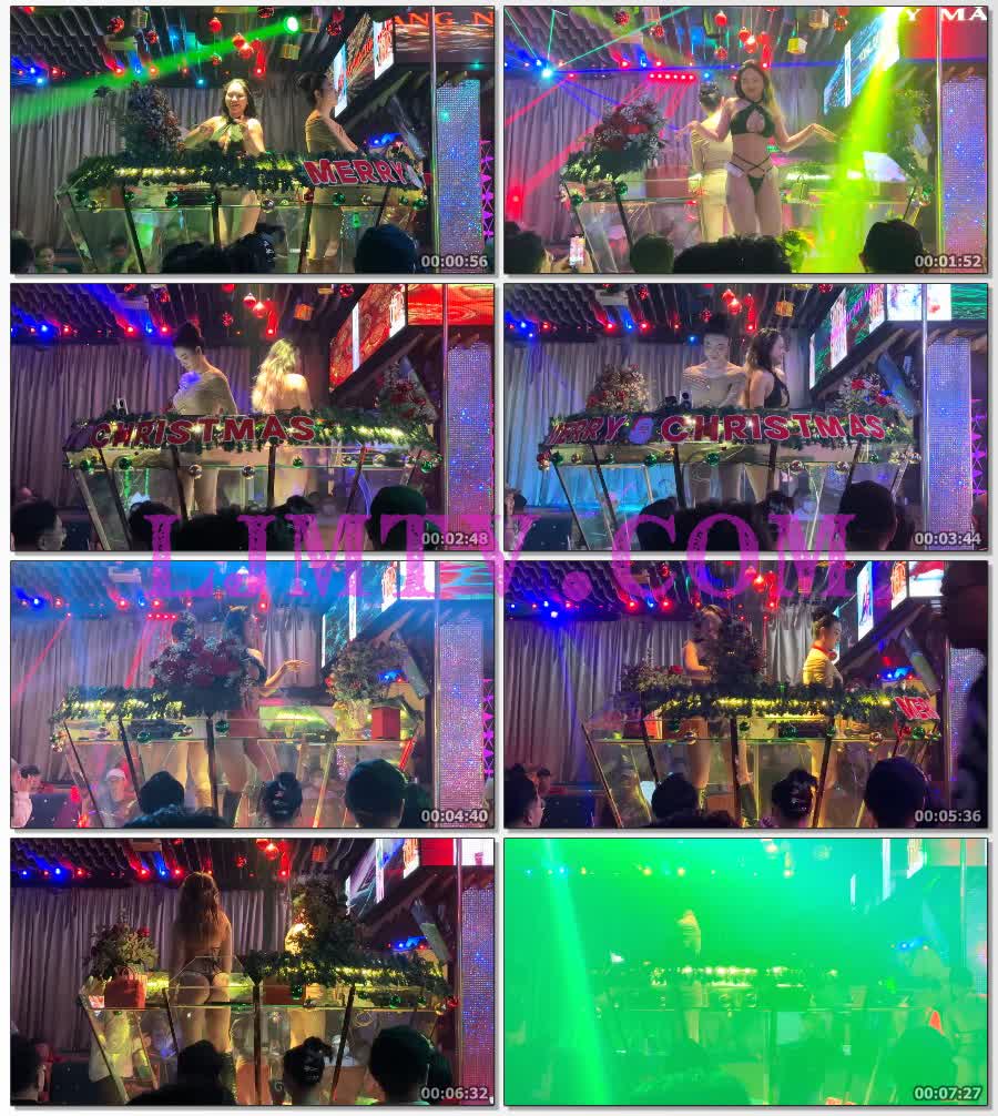 交叉裹胸黑色绑带三角裤的火辣舞女-4K视频