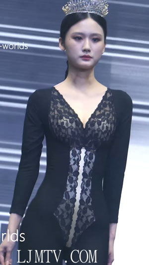 2023深圳内衣展盐步内衣秀瑞婕塑身内衣美女模特时尚秀Show下着モデル