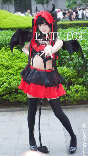 [4K]约会大作战时崎狂三小恶魔Cosplayコスプレ广州萤火虫漫展栗川芥