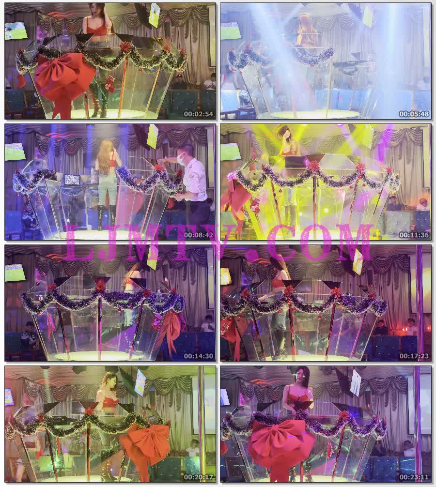 气质长发女DJ只穿着红色文胸牛仔裤黑皮靴-4K视频
