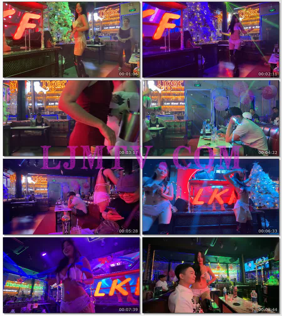 戴着小兔奶罩的牛仔热裤过膝靴舞女跳的异常欢快-4K视频