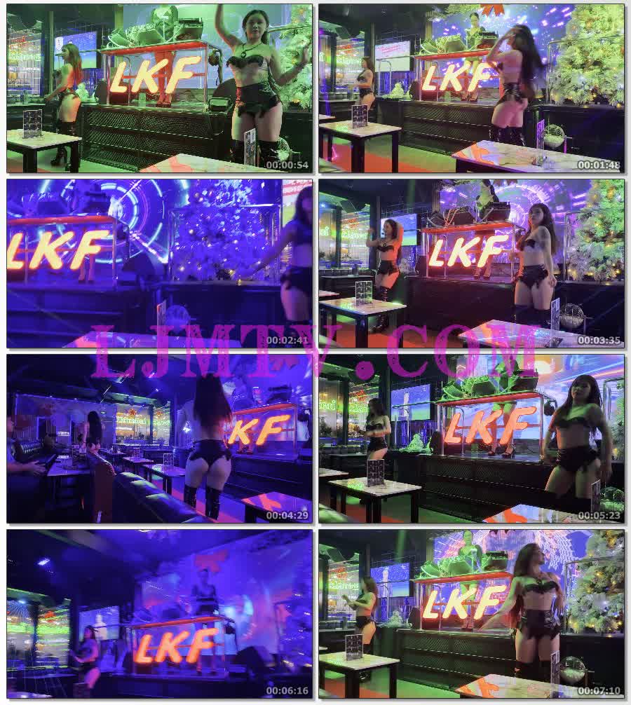 中年妇女穿着高腰裤黑皮靴酒吧再就业-4K视频