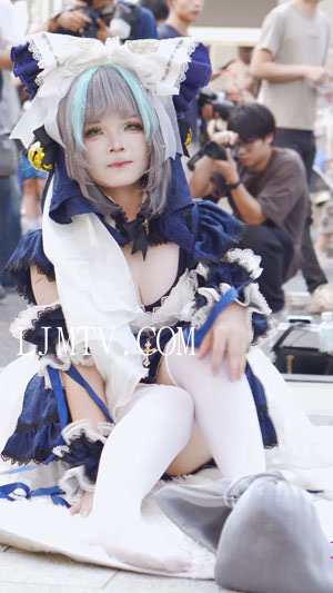 碧蓝航线可爱猫猫柴郡cosplayアズールレーン2025广州CICF漫展