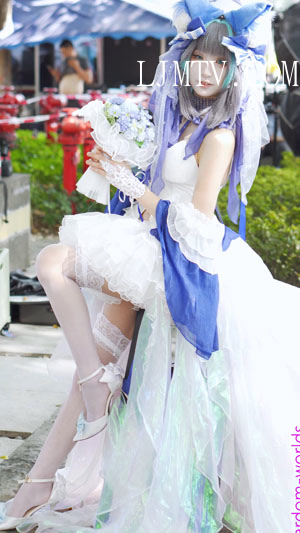 碧蓝航线柴郡花嫁cosplayアズールレーンコスプレ2025广州CICF漫展