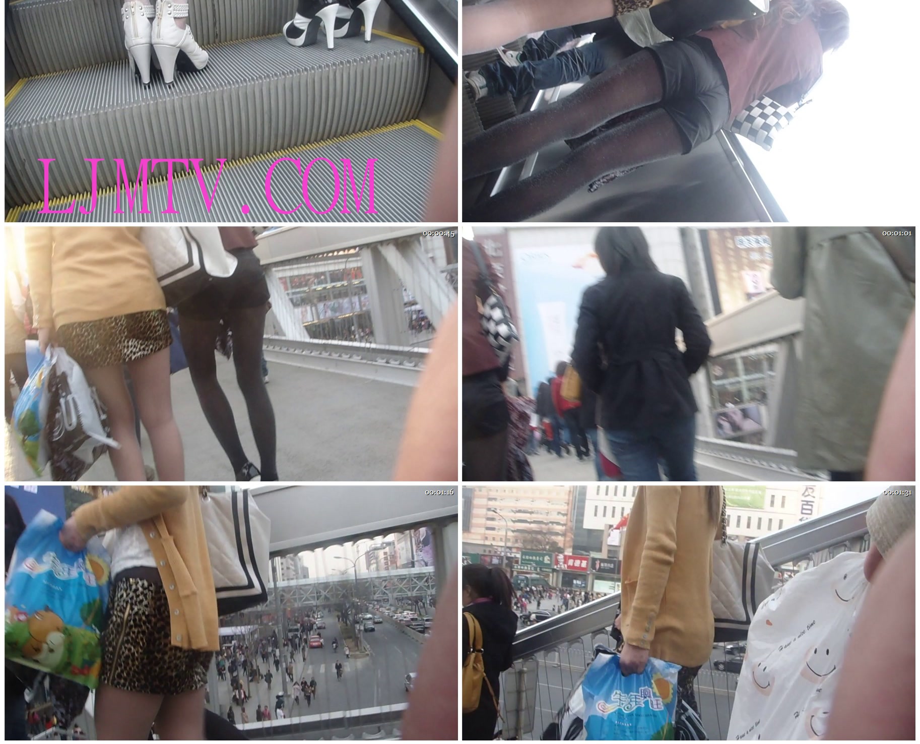 街拍客极品街拍视频JPP1-JPP217-俩极品性感丝袜MM1