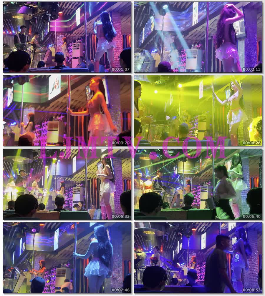 粉红糖果比基尼白纱裙的粉红皮靴的美腿舞女-4K视频