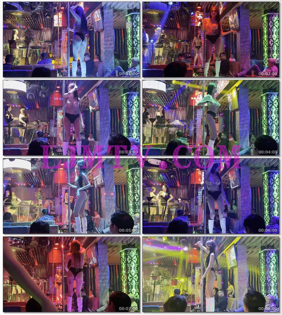烫发的小太妹珠宝吊穗肚兜黑色三角裤白皮靴跳骚舞-4K视频